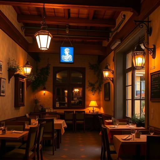 A traditional osteria in Emilia-Romagna, Italy