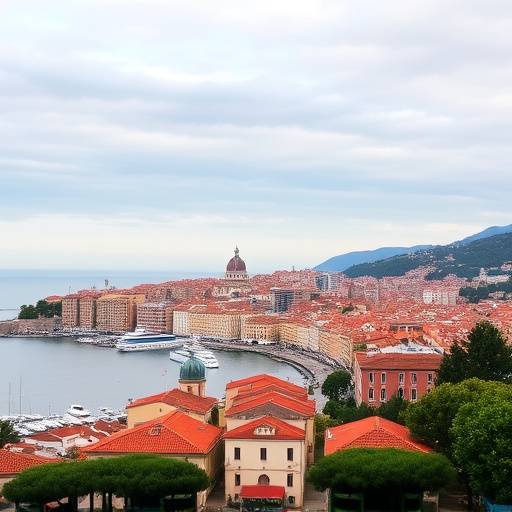 A view of Genoa, Liguria, Italy
