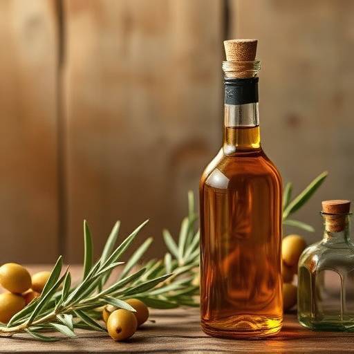 Bottle of extra virgin olive oil from Tuscany