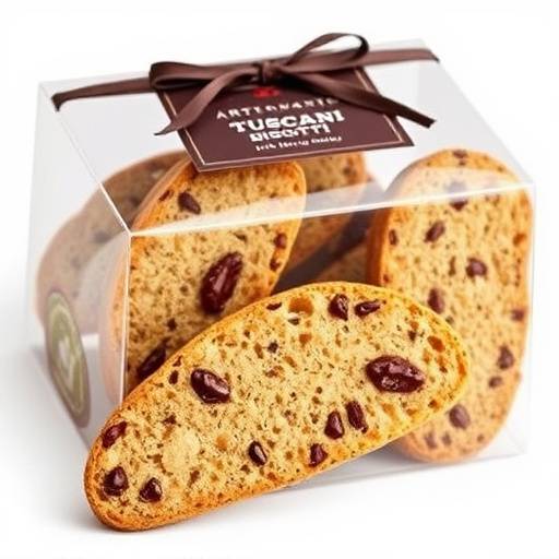 Package of artisanal biscotti from Tuscany