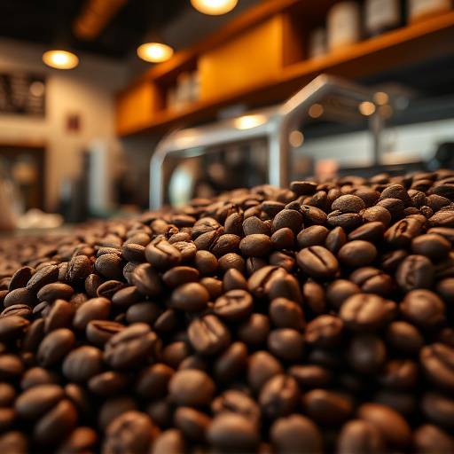 Selection of Italian coffee beans and ground coffee, including espresso and moka blends, arranged on a coffee bar.