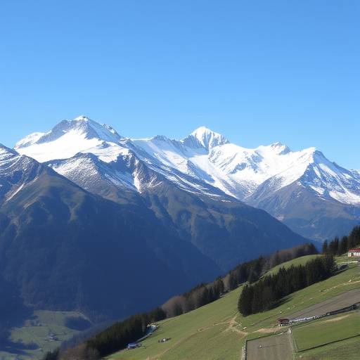 The Alps in Valle d'Aosta, Italy