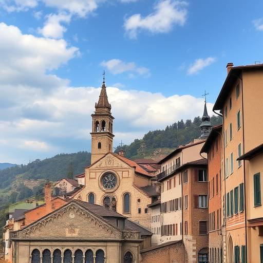 The medieval town of Urbino in Marche, Italy
